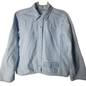 Chicos Design Light Wash Denim Jacket